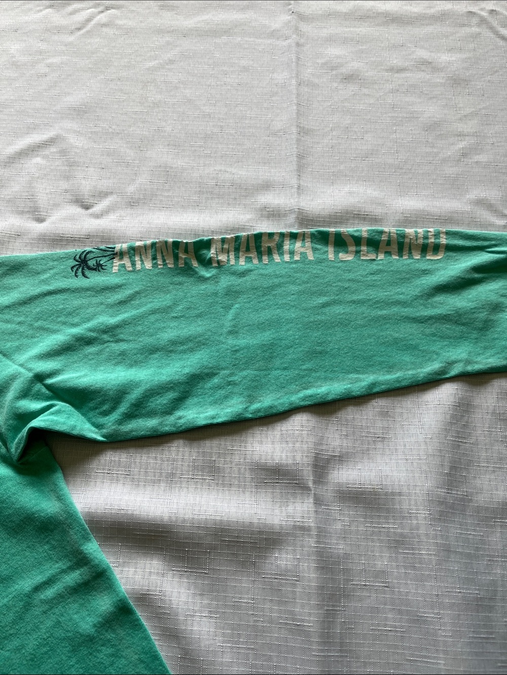 Vintage Anna Maria Island Florida Mint Green Long Sleeve Graphic Tee Size Small - Picture 4 of 8